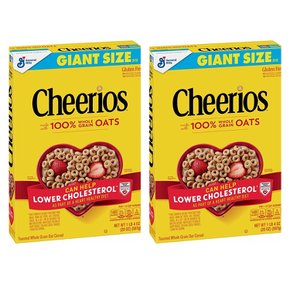[해외직구]치리오스 시리얼 통곡물 오트 567g 2팩 Cheerios Cereal Whole Grain Oats 20oz