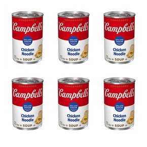 미국직구 Campbell`s 캠벨 25% 저염 치킨 누들 스프 305g 6팩 Chicken Noodle Soup