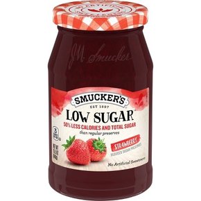 Smucker`s 저당 딸기 보존식품 - 15.5온스, 스머커스 건강식품