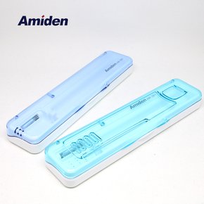 [아미덴] 건전지식 휴대용 칫솔 살균기 투명
