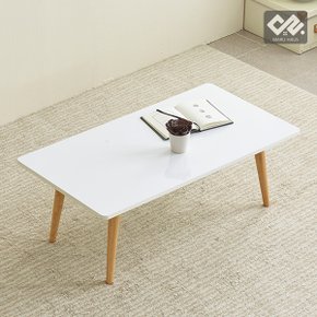 마루하우스 퓨어 화이트 900 원목 좌탁 테이블(900x480)