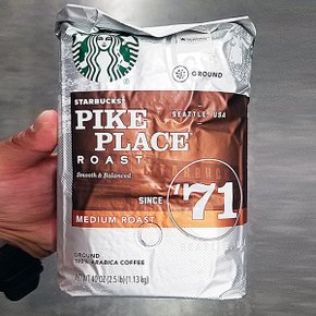 [해외직구] 스타벅스  파이크플레이스  미디움  그라운드  커피1.13kg