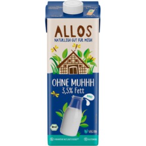 알로스 Allos 우유 대체 비건 음료 fett 3.5% 1L