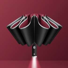 LED 완전자동 양산 겸 우산(레드)여름 3단우산