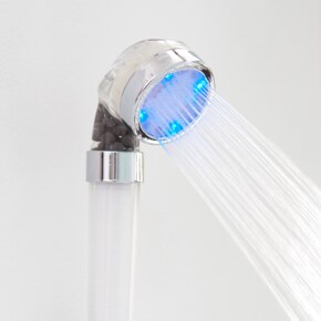 LED  샤워헤드 화장실 욕실 온도감지 녹물제거필터 LED 샤워기
