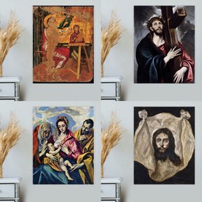 붙이는 예수 그리스도 그림 벽/테이블 패브릭포스터 30x40 엘 그레코 65Picture