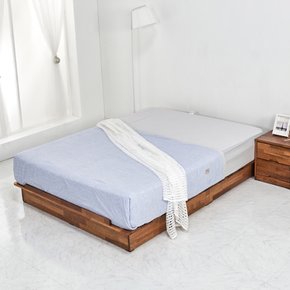 콜비 라지킹 1800 평상형 노헤드 침대 멀바우 원목 프레임