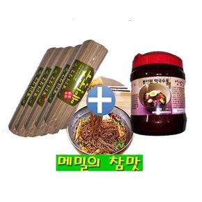 봉평원 메밀 막국수-1kgx5개+비빔장2kgx1통( 막국수,비빔국수)
