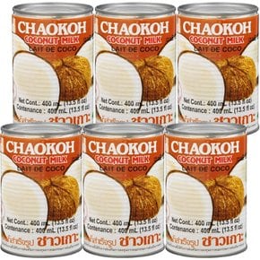 차오코 코코넛 밀크 400ml ×6개