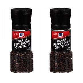 [해외직구]맥코믹 블랙 페퍼콘 그라인더 70g 2팩 McCormick Peppercorn Black Grinder 2.5oz