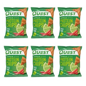 [해외직구]퀘스트뉴트리션 프로틴칩 칠리라임 맛 32g 6팩 Quest Nutrition Protein Chips Chili Lime 1.1oz