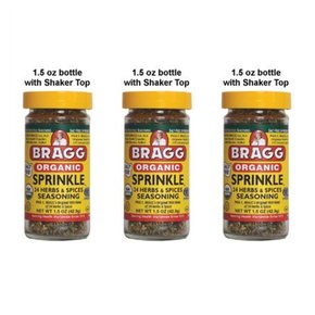 [해외직구]브래그 스프린클 24허브 스파이스 시즈닝 42g 3팩 Bragg Sprinkle 24Herbs Spices Seasoning 1.5oz