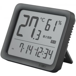 타니타 온습도계 알람 시계 온도 습도계 컨디션 센서 다크 그레이 TC-421-DG