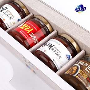영월농협 동강마루 장맛명작 4종장류세트 (벌꿀고추장/보리고추장/황태볶음고추장/콩된장)