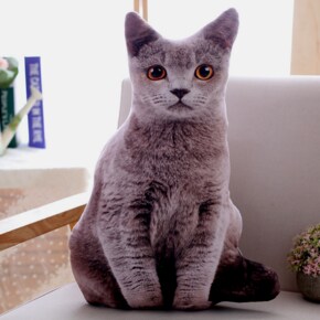 리얼 고양이 인형 바디필로우 킹받는 마니또 생일 쓸모없는웃긴선물