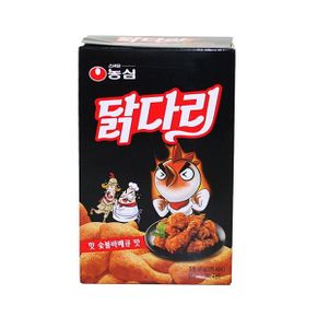 농심 닭다리(핫숯불바베큐맛)66gX20개입(1박스) / 과자 스낵 봉지과자 스넥 농심과자