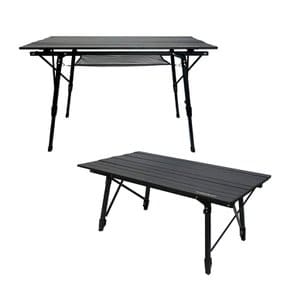 알래스카블랙 롤 테이블 접이식 캠핑 테이블 알루미늄 1000