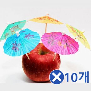 우산 과일꽂이 과일꼬지 나무꼬치 과일픽 40Px10개