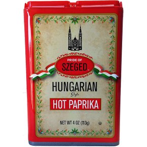 [해외직구] 세게드 핫 파프리카 파우더 Szeged Hot Paprika Powder 113g