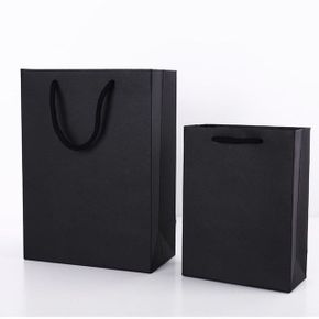 무지 세로 직사각형 쇼핑백 특대형 블랙 X ( 5매입 )