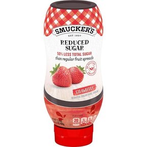 Smucker`s Squeeze 저설탕 딸기 과일 스프레드 - 17.4온스, 스머커스 건강식품