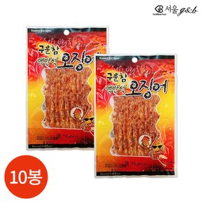 서울지앤비  맥반석 참맛 오징어 10g x 10봉