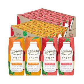 상하목장 유기농주스 사과딸기케일+사과오렌지케일 125ml 각 24팩 (총 48팩)
