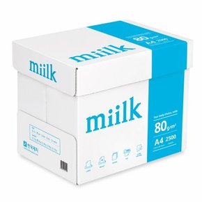 밀크(Miilk)A4용지 80g 1박스(2500매)