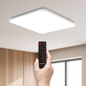 LED 리모컨 사각 방등 50W 취침모드 밝기조절 색변환 타이머 설정