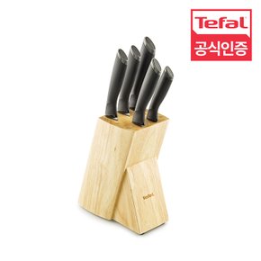 [한정수량] 테팔 컴포트 칼 우드블록 6P 세트
