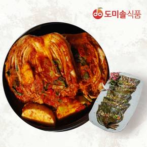 [도미솔] 사랑채포기김치 3 kg+깻잎김치 1kg