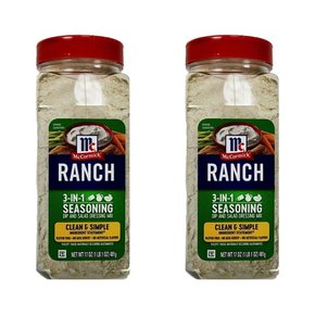 [해외직구]맥코믹 랜치 시즈닝 딥 샐러드 드레싱 믹스 451g 2팩 McCormick Seasoning Ranch Dip Salad Dressing Mix 17oz