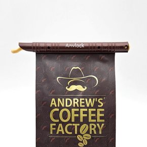 애니락 브라운 5호 130mm 1P 커피 간식 봉투 밀봉클립