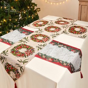 크리스마스 테이블러너 테이블매트 식탁 덮개 홈파티 장식 소품