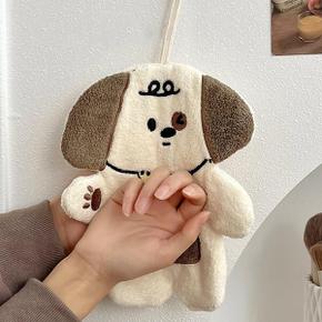 아트박스/위티위글 망망 귀여운 강아지 주방용 행주 고리수건 핸드타올