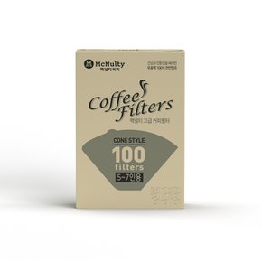 맥널티 핸드드립용 커피 여과지 100매(5~7인용)