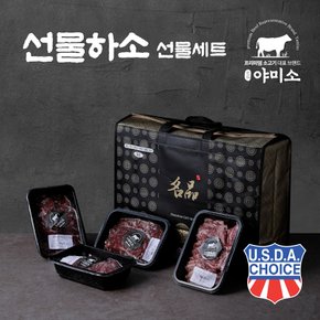 미국산 블랙앵거스 초이스 냉장 소고기 선물세트 선물하소 2호