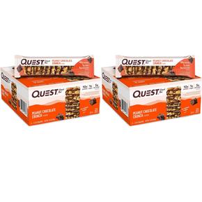 [해외직구] 퀘스트 피넛 초콜릿 크런치 프로틴바 12입 2팩 Quest Nutrition Peanut Chocolate Crunch Snack Bar