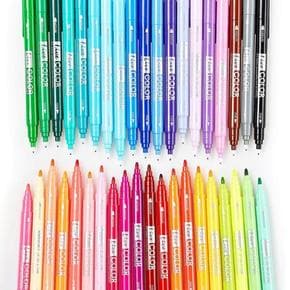모나미 라이브칼라 사인펜 싸인펜 색상선택 가능 트윈라이너 컬러펜 칼라 컬러 X ( 10매입 )
