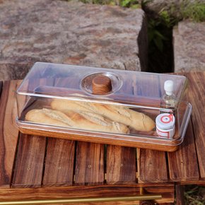 에블린 직사각 브래드 돔 식빵 보관함 케이크 케이스