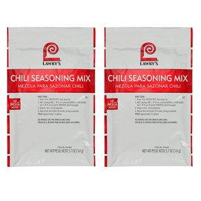 [해외직구]로리스 칠리 시즈닝 믹스 161g 2팩 / Lawry`s Chili Seasoning Mix 5.7oz