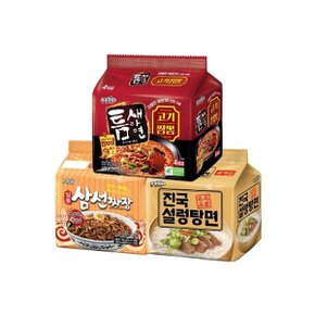 틈새라면고기짬뽕4봉+일품삼선짜장4봉+진국설렁탕면4봉