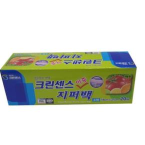 지퍼백 포장 투명 봉투 냉장 냉동 주방소품 소형 20매 X ( 2세트 )