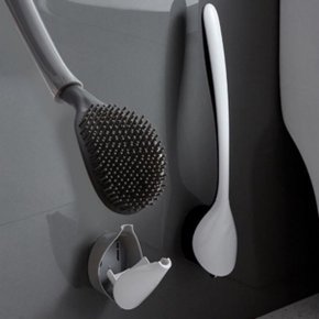 살림살림 만능각도 변기 청소솔 욕실 화장실 바닥 브러쉬 청소 실리콘 블랙 X ( 2매입 )