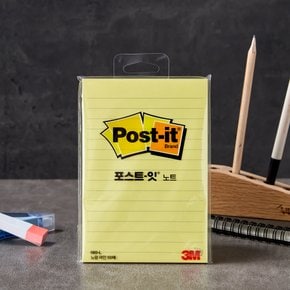 Post-it 포스트잇 노트 노랑 라인 접착식 메모지 (102×152mm/1개 50매)