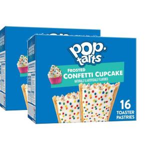 [해외직구] Pop-Tarts 팝타르트 컨페티 컵케이크 토스터 페이스트리 16입 2팩