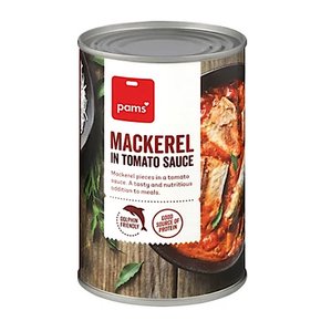 팜스 토마토 소스 고등어 통조림 Pams Mackerel In Tomato Sauce 425g 2개