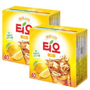 동서 티오 아이스티 레몬맛 40T X 2개(80T) 분말 음료 에이드 홍차