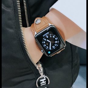 애플워치 아이워치 빈티지 펑크 가죽 스트랩 밴드 스틸 버클 시계줄 38 40 42 44mm 손목밴드
