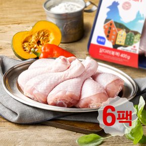 [코켄] 무항생제 닭다리 400gx6팩 (냉장)(국내산/24시간이내 도계육)
